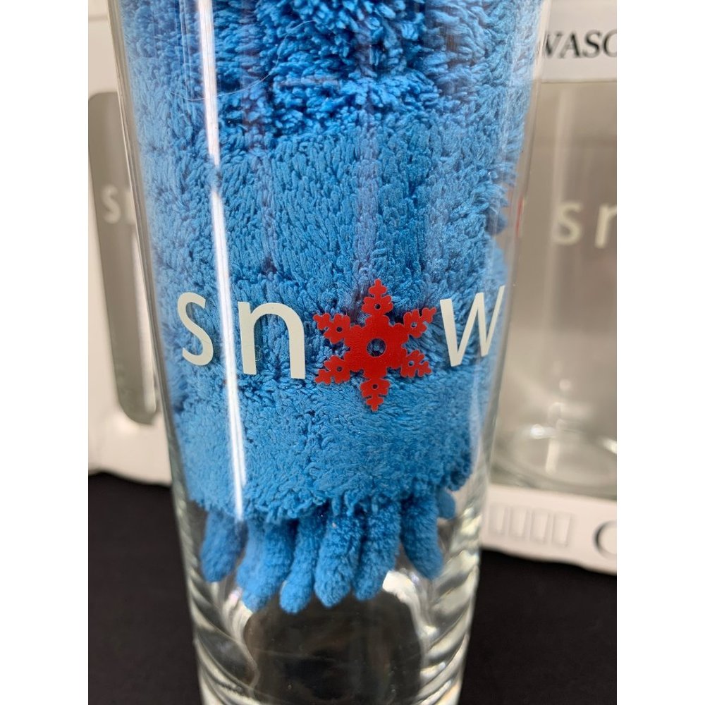 Libby "Snow" 15 Oz Coolers 4pc set Red Snowflakes